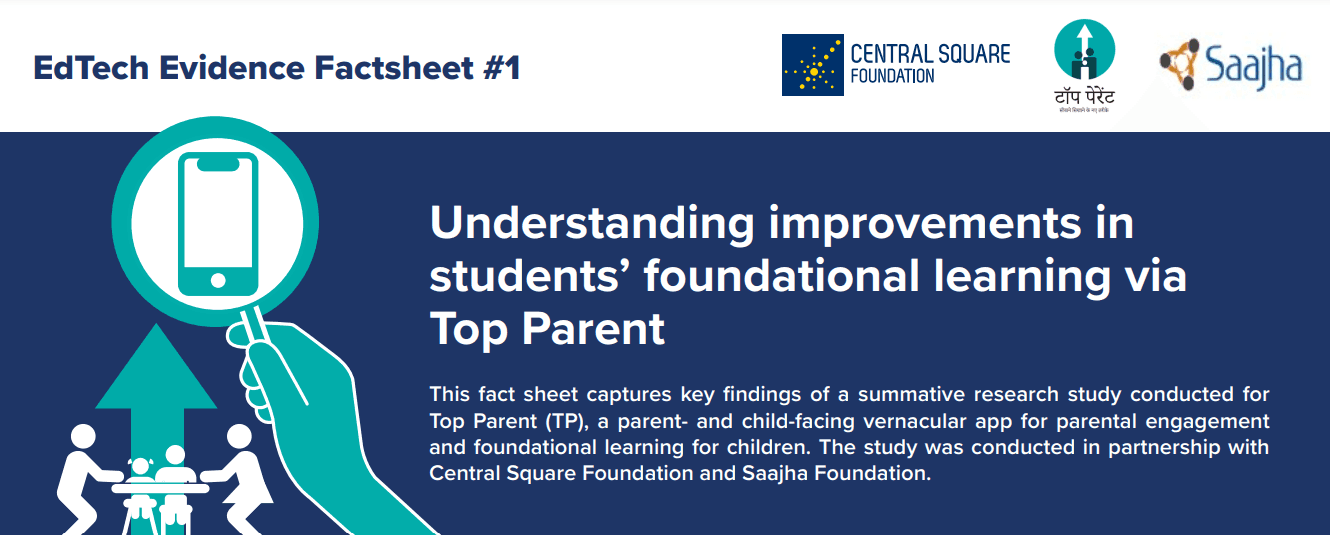 EdTech Evidence Factsheet #1: Top Parent